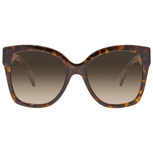 Gucci Shaded Butterfly Ladies Sunglasses GG0459S 002 54 - Brown - GG0459S 002 54 7.0000X6.0000X1.0000
