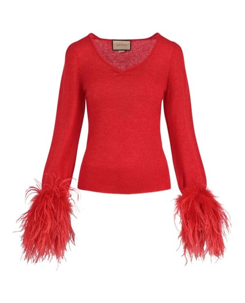 Gucci Silk Mohair Sweater - Red - 670624-XKB1V-6429