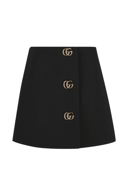 Gucci Skirts Nero Wool - 864526-ZACKN-000
