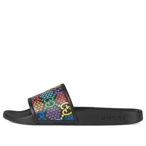 gucci multi color slides
