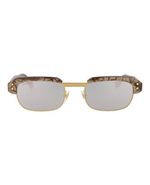 Gucci SquareFrame Recycled Acetate Sunglasses/30014510002 - Brown/Silver (Gg1480S