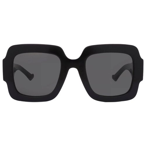 Gucci Square Ladies Sunglasses GG1547S 001 50 - Black/Grey - GG1547S 001 50 6.0000X5.0000X4.0000