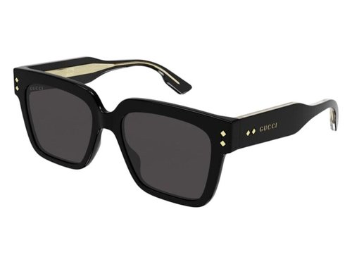 Gucci Square Sunglasses - Black Gray (Gg1084S/001/54)