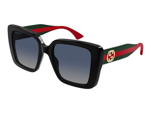 Gucci Square Sunglasses - Black Green Grey (Gg1861S/005)