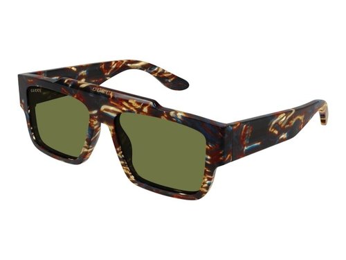 Gucci Square Sunglasses - Havana/Green (Gg1460S/002)