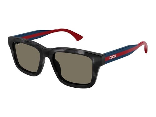 Gucci Square Sunglasses - Havana Blue Brown (Gg1869S/004)