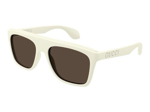 Gucci Square Sunglasses - White/Brown (Gg1570S/003)