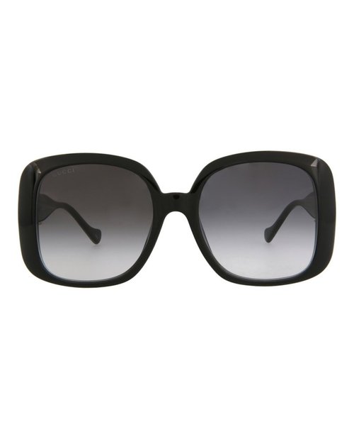 Gucci SquareFrame Injection Sunglasses - Black Black Grey (Gg1029Sa/30011778/001)