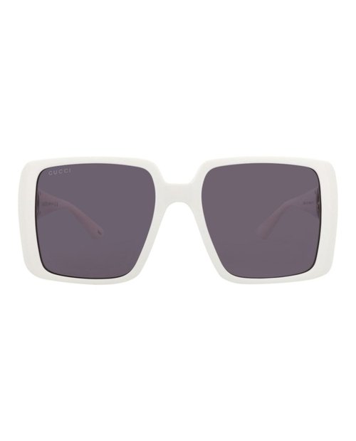Gucci SquareFrame Injection Sunglasses - White White Grey (Gg1692S/30015482/003)
