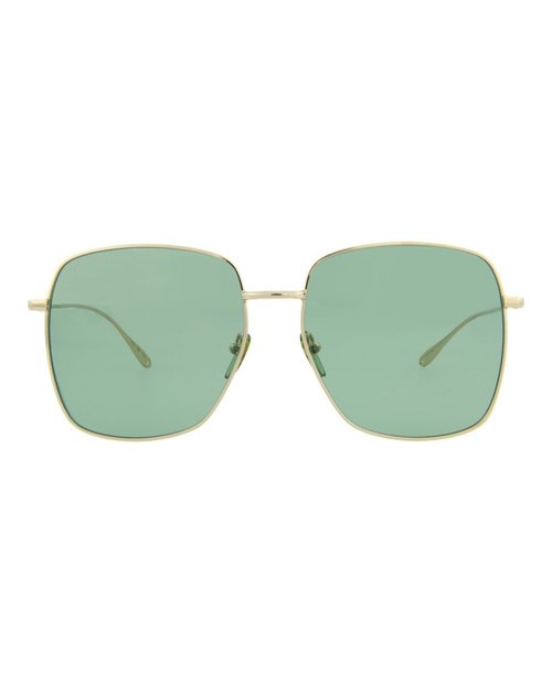 Gucci SquareFrame Metal Sunglasses - Gold Gold Green (Gg1031S/30011783/008)