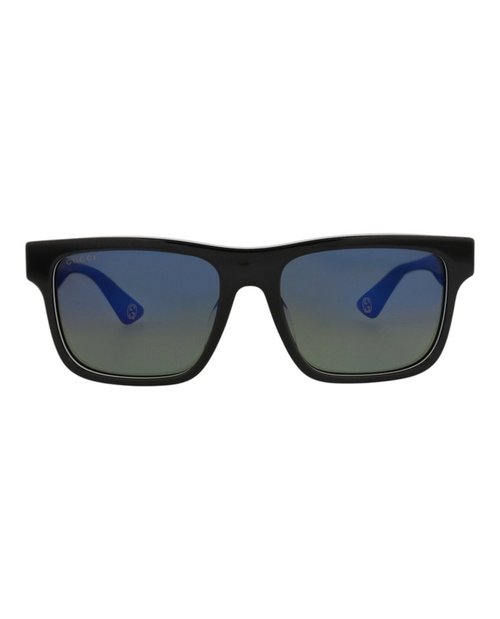 Gucci SquareFrame Recycled Acetate Sunglasses - Black Grey Blue (Gg1618Sa/30015101/003)