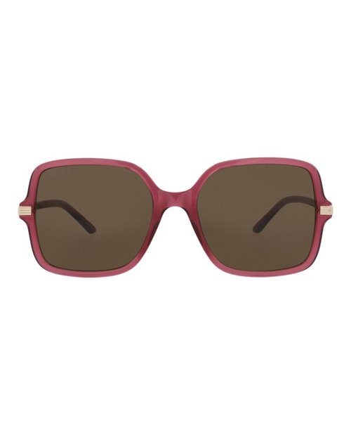 Gucci SquareFrame Recycled Acetate Sunglasses - Burgundy Burgundy Brown (Gg1449S/30014449/004)