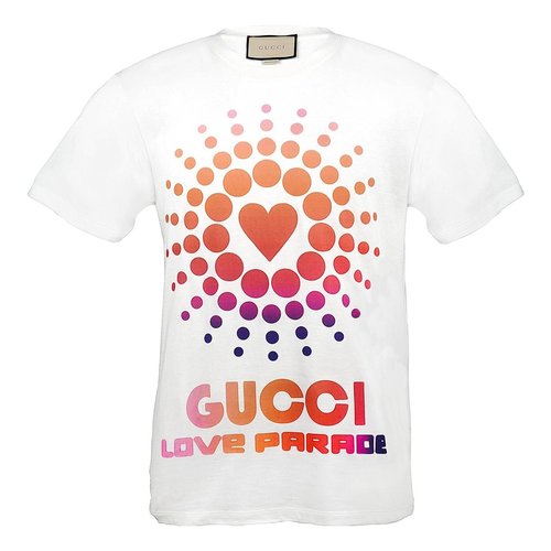 Gucci SS22 Gucci Love Parade print Tee 'White' - 548334-XJEMZ-9095
