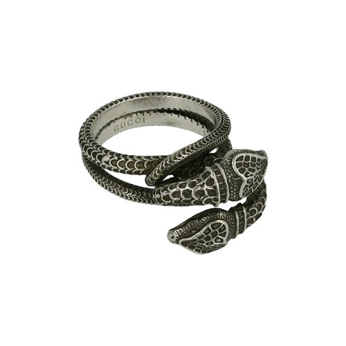 Gucci Sterling Garden Snake Ring - YBC525 177001