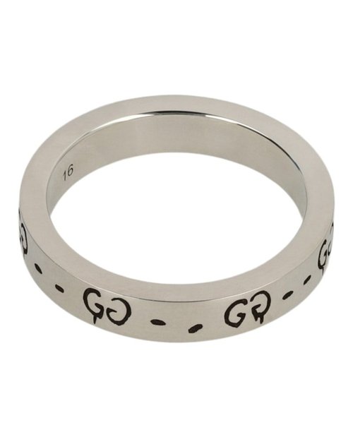 Gucci Sterling Ghost Ring 4MM - Silver - YBC477-932001