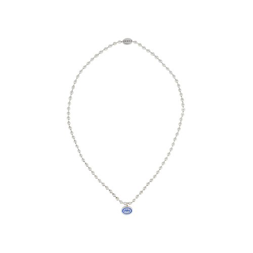 Gucci Sterling Interlocking G Boule Necklace - YBB753 438001