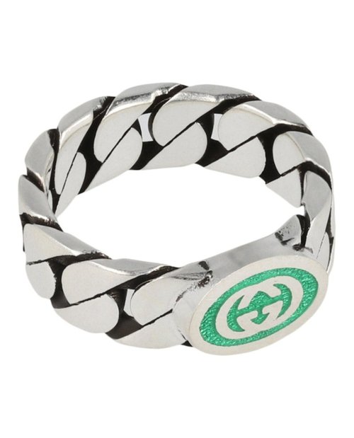 Gucci Sterling Interlocking G Ring - Silver