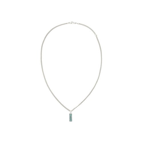Gucci Sterling Logo Plaque Necklace - YBB678 714001