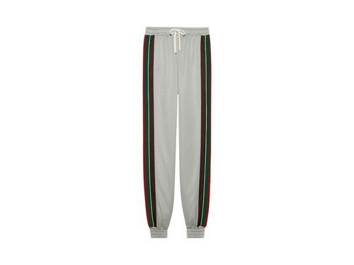 Gucci Technical Jersey Web Trackpants - Grey/Green/Red - 741489-XJFE9-1214