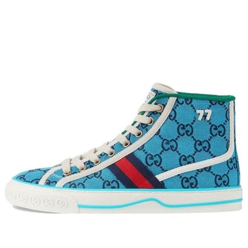 Gucci Tennis 1977 High Top - Blue - 663679-2UZL0-4280