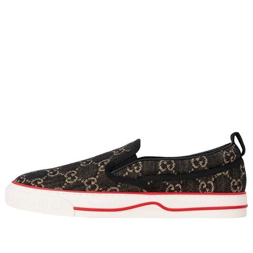 Gucci Tennis 1977 Slip-On - Black/Gold - 643489-UN360-1294