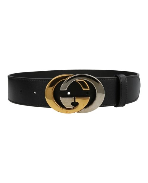 Gucci tonal Interlocking G Belt - Black