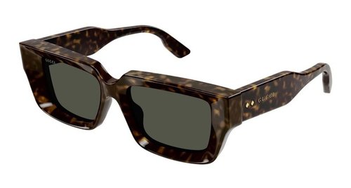 Gucci Tortoise Square Frame SunglassesFR - Havana/Green (Gg1529S/002