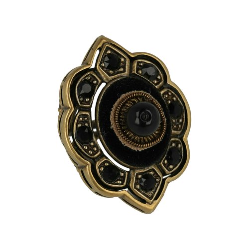 Gucci Velvet/Crystal Pincushion Ring - YBC4490 34001