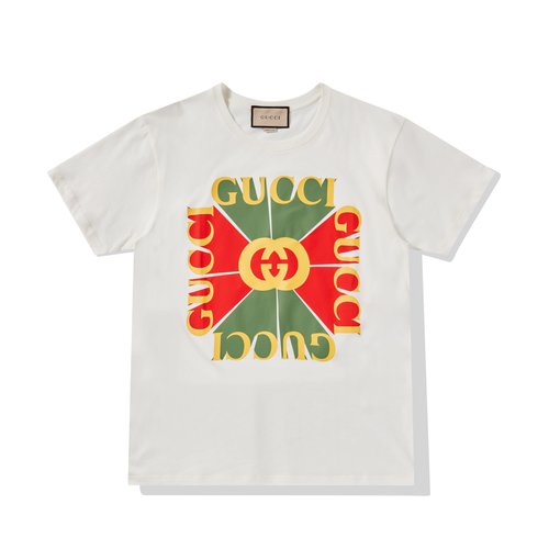 Gucci Vintage Logo Print T-shirt - White - 717422XJE6E