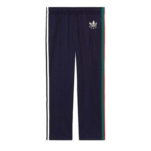 Gucci x adidas Cotton Jersey Pant 'Dark Blue' 692113 Solesense