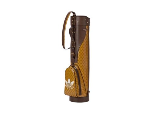 Gucci x adidas GG Monongram Golf Bag - Gold