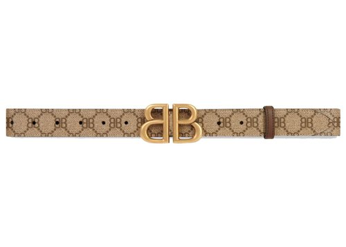Gucci x Balenciaga The Hacker Project BB Large Belt - Beige