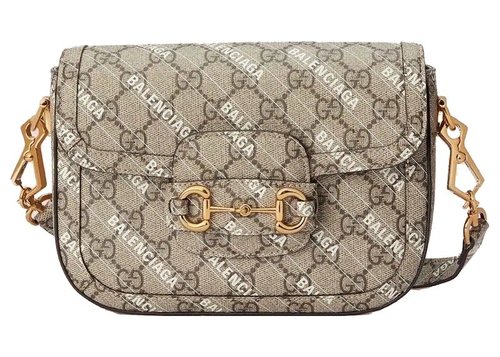 Gucci x Balenciaga The Hacker Project Mini Gucci Horsebit 1955 - Beige/Ebony