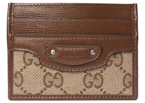 Gucci x Balenciaga The Hacker Project Neo Classic Card Case - Beige/Ebony