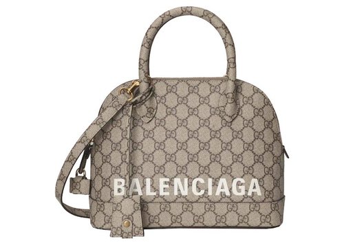 Gucci x Balenciaga The Hacker Project Small Ville Bag - Beige/Ebony