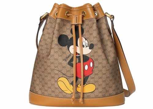 Gucci x Disney Bucket Bag Mini GG Supreme Mickey Mouse Small - Beige