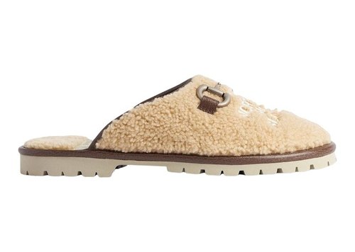 Gucci x The North Face Slippers Wool - Beige/Brown/Silver - 679923 DEB70
