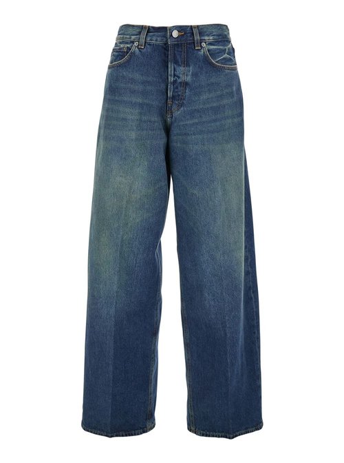 Haikure bethany Blue Jeans With Logo Patch On The Rear In Denim - HEW03296DF180L0771