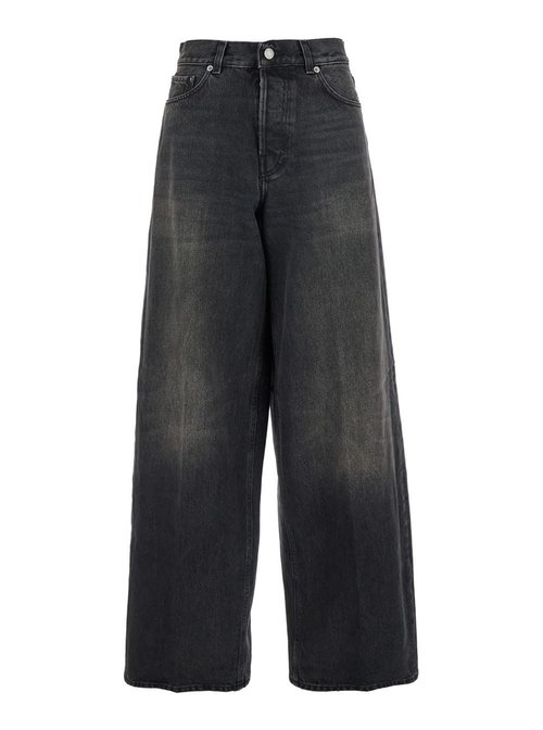 Haikure bethany Grey Jeans With Logo Patch On The Rear And Wide Leg In Denim - HEW03296DF119L0893