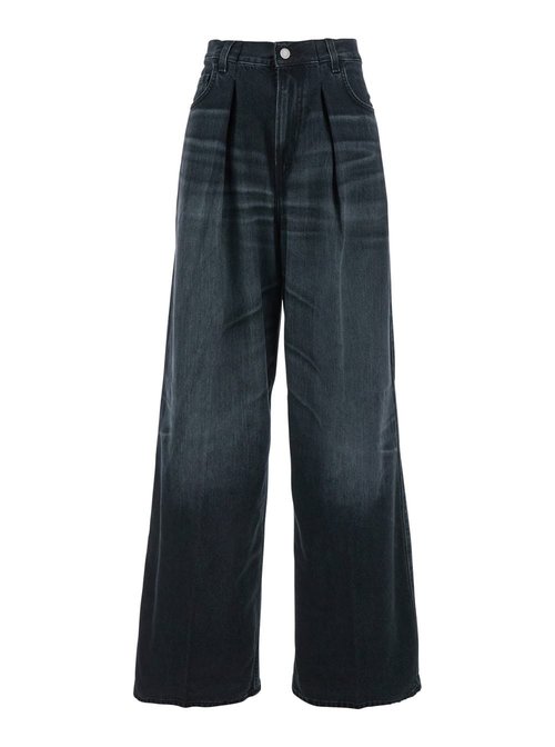 Haikure Black Jeans With Belt Loops And Logo Patch On The Rear In Denim - HEW03340DF173L0854