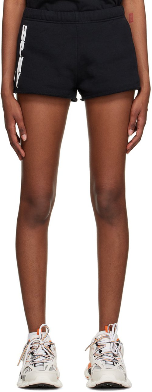 Heron Preston Black Shorts - Black White - HWCI004C99JER0021001