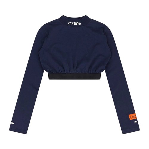 Heron Preston Cropped Logo Turtleneck - 0060120004HPCLTBBLUE