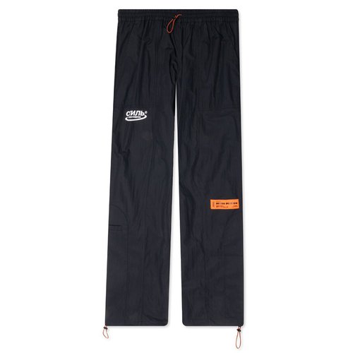 Heron Preston CTNMB Nylon Pants - Black/White - HMCA022R21FAB0011001
