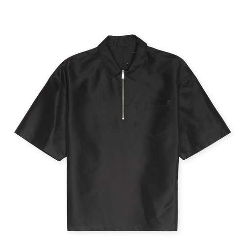 Heron Preston Ex-Ray Nylon Zip Shortsleeve Shirt Sale Bekleidung Herren schwarz Größe M - HMGG001S23FAB001BLK