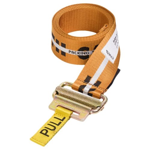 Heron Preston Jacquard Tape Belt SS19 - Orange/Black