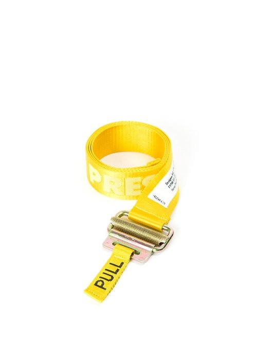 Heron Preston Jacquard Tape Belt SS19 - Yellow