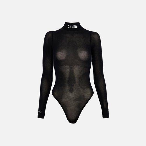 Heron Preston L/S CTNMB Bodysuit - Black - DD006F21JER0011001