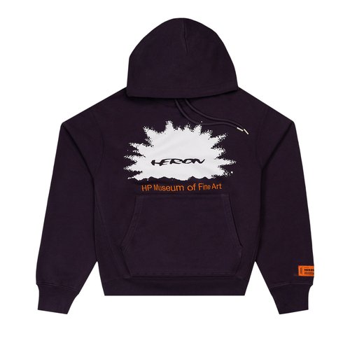 Heron Preston Museum Hoodie - Purple - HMBB024F23JER0053720