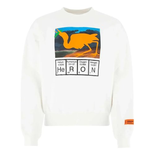 Heron Preston Periodic Table Print Sweatshirt - White - HMBA016S21JER0010120