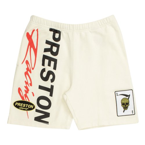 Heron Preston Preston Racing Sweatshorts - White Black - HMCI011S23JER0050110